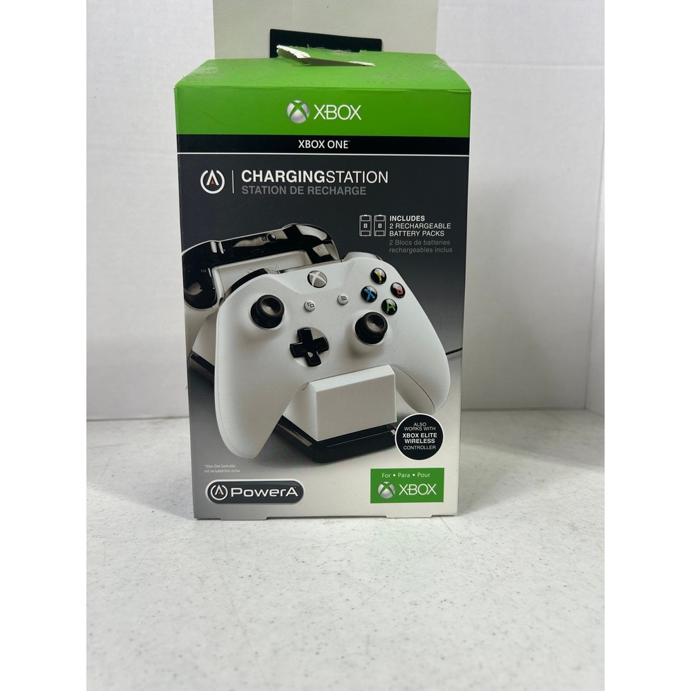 PowerA Xbox One Dual Charging Station 1500003 White Black Controller Dock Stand